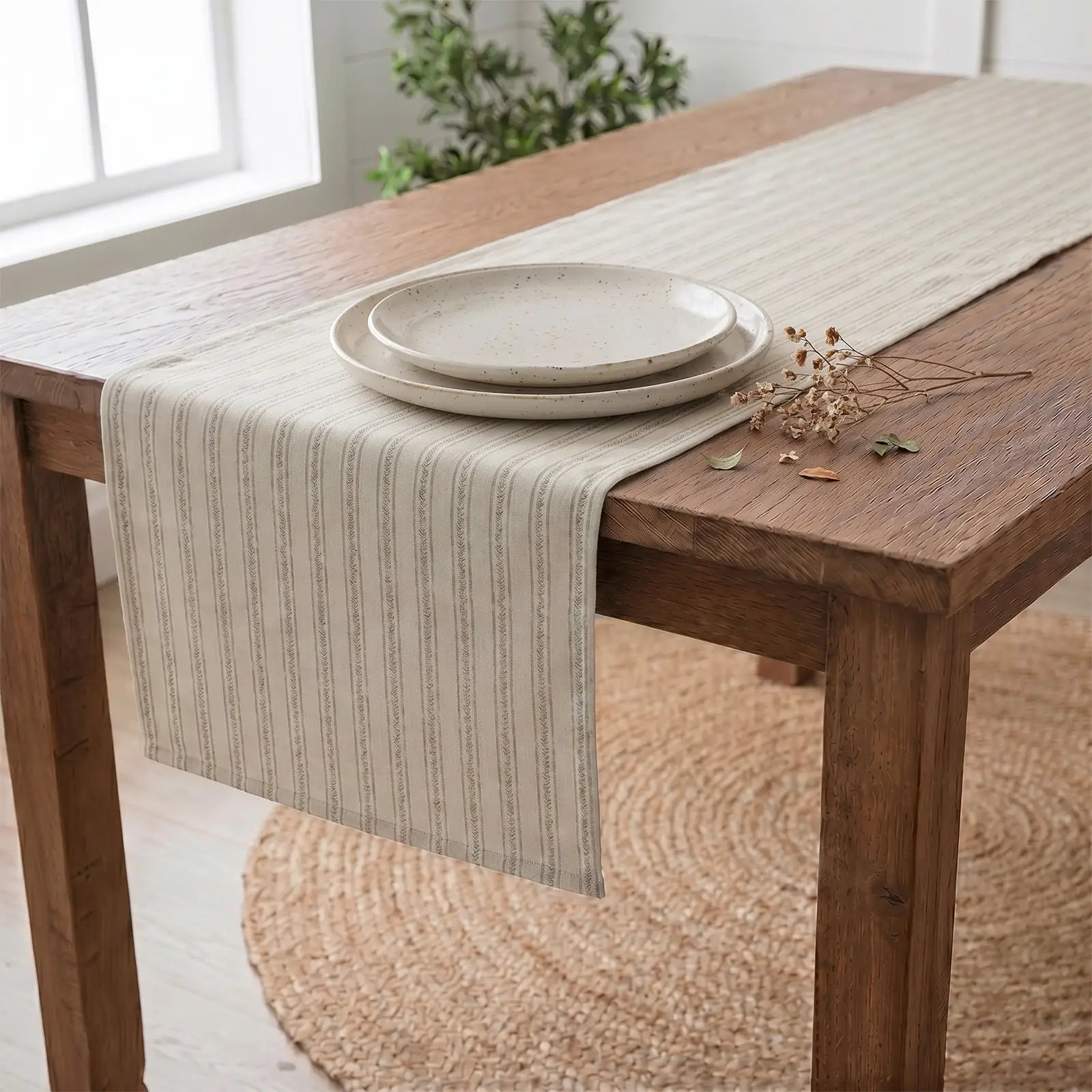 Jyll Mackie x TWOPAGES Cotton Patterned Table Runner