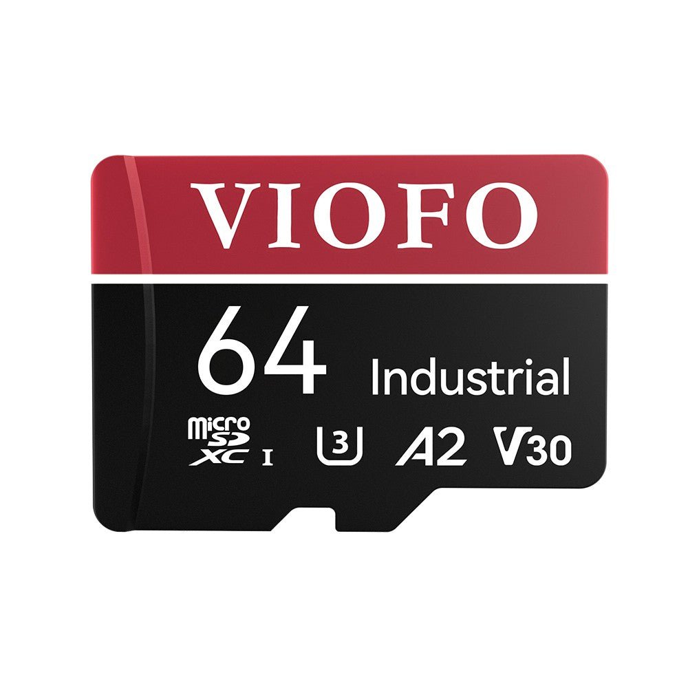 VIOFO 64GB Industrial Grade microSD Card, U3 A2 V30 High Speed Memory Card with Adapter, S