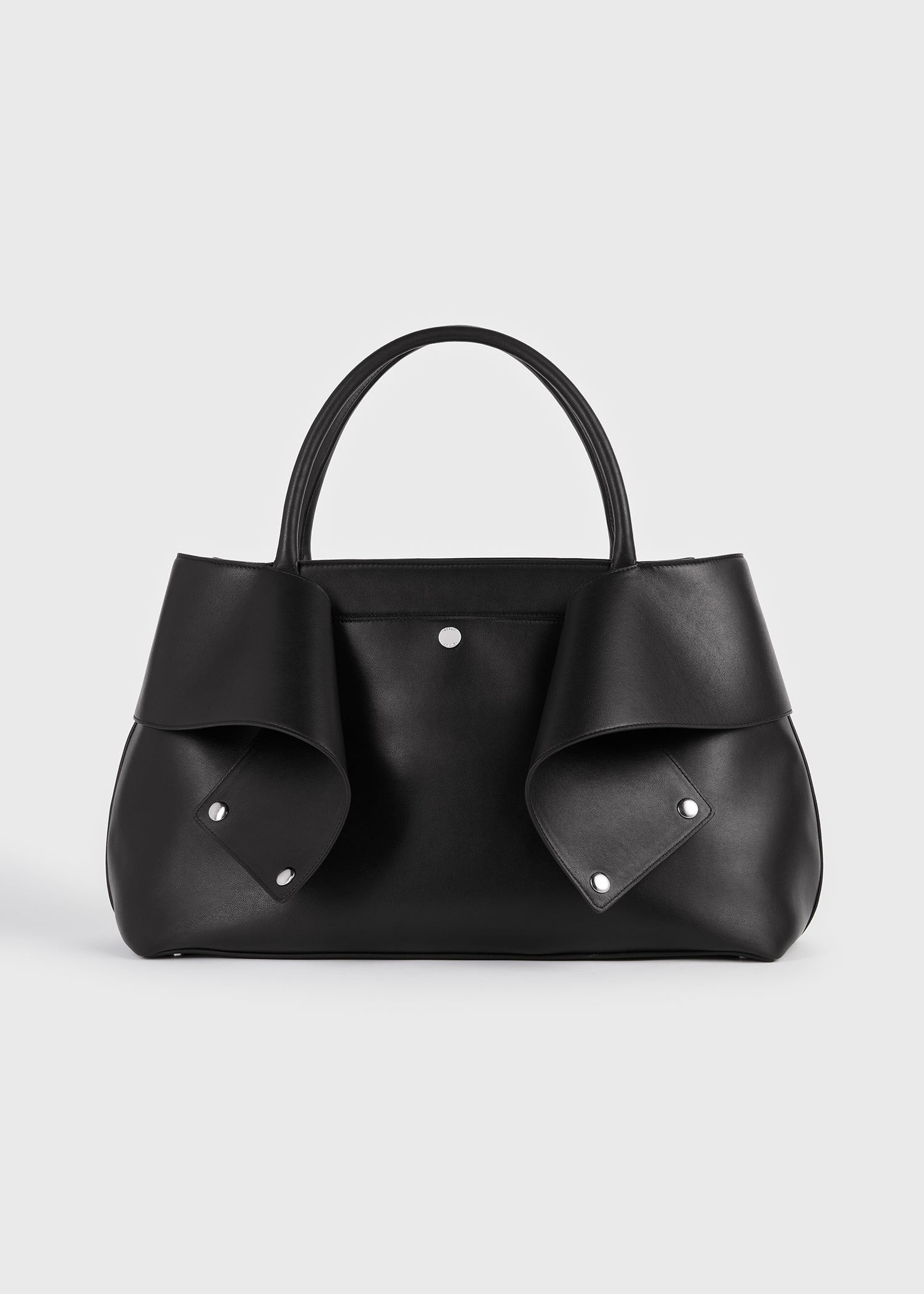 Toteme Studio Mercer leather tote black/red