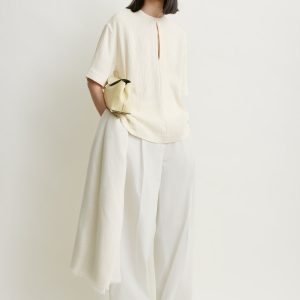 Toteme Studio Soft tunic top off-white petite