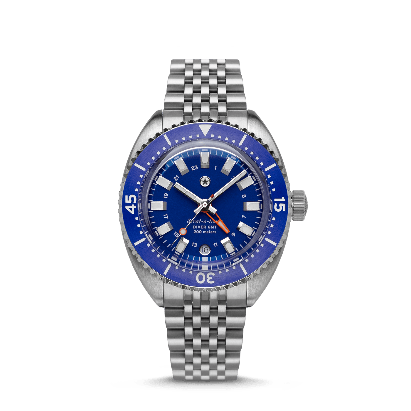 Jack Mason Strat-o-timer Titanium Diver GMT: Cobalt