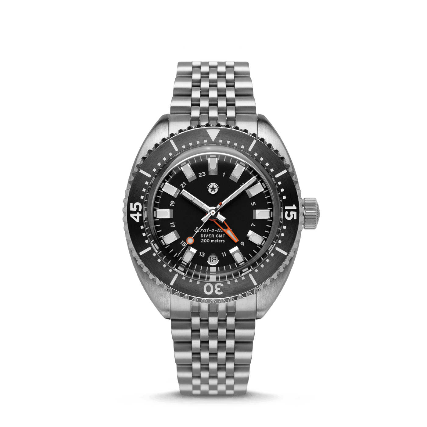Jack Mason Strat-o-timer Titanium Diver GMT: Anthracite