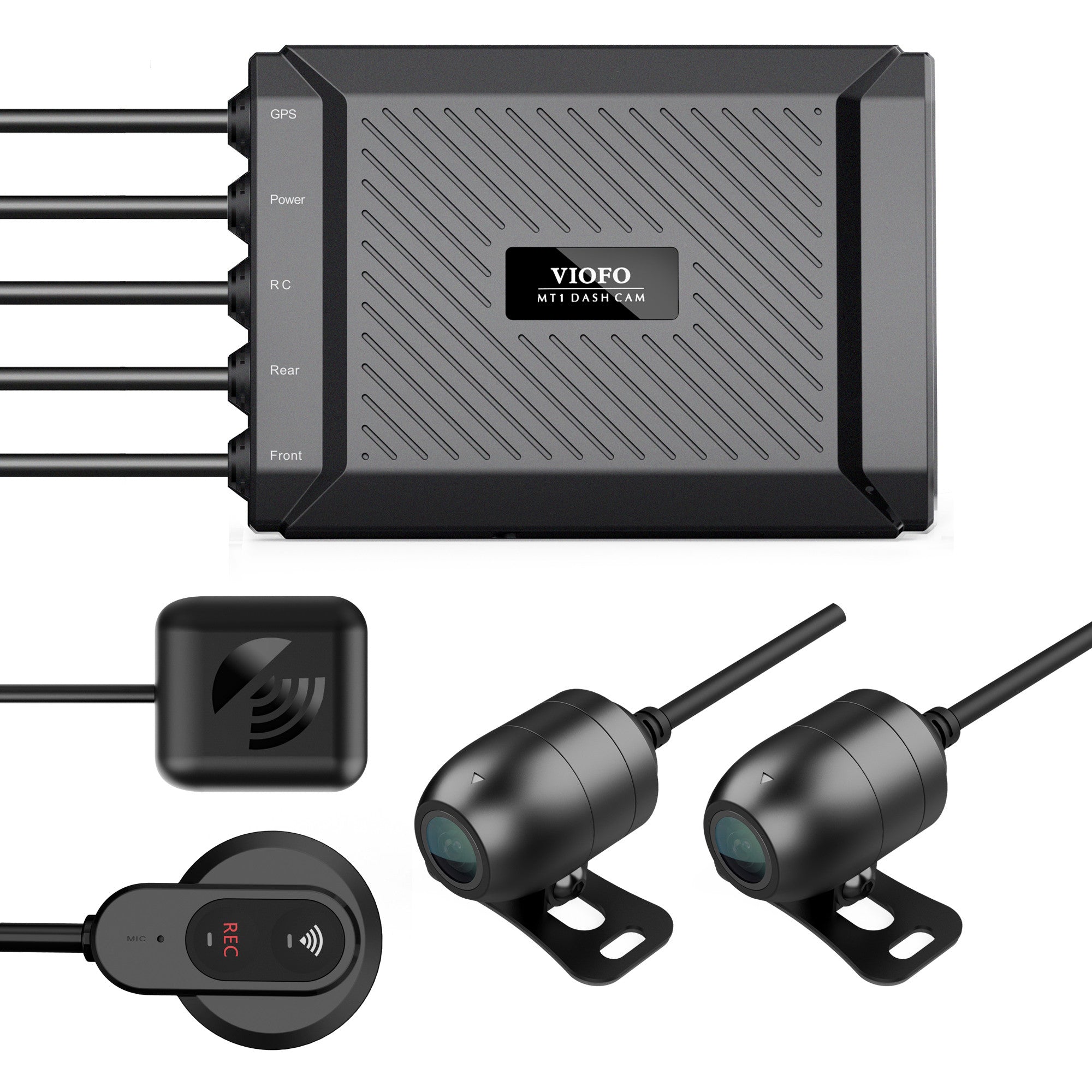 VIOFO MT1 Dual Channel 1080P Motorcycle Dash Cam Built in Wi-Fi GPS with 32GB microSD Card