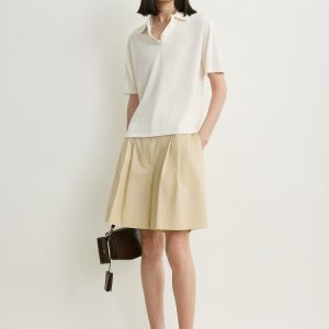 Toteme Studio Cotton shorts peanut petite