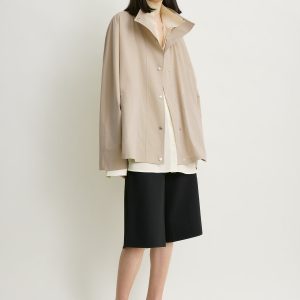 Toteme Studio Summer parachute jacket overcast beige