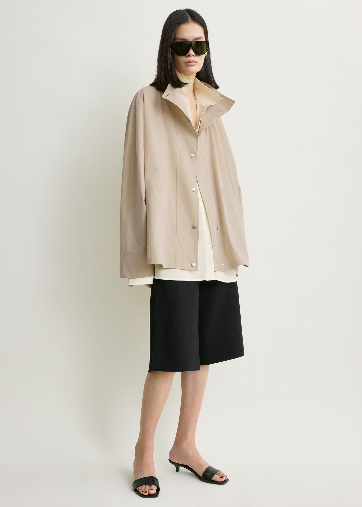 Toteme Studio Summer parachute jacket overcast beige