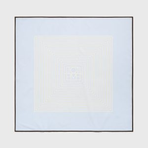 Toteme Studio Centered monogram silk scarf sky