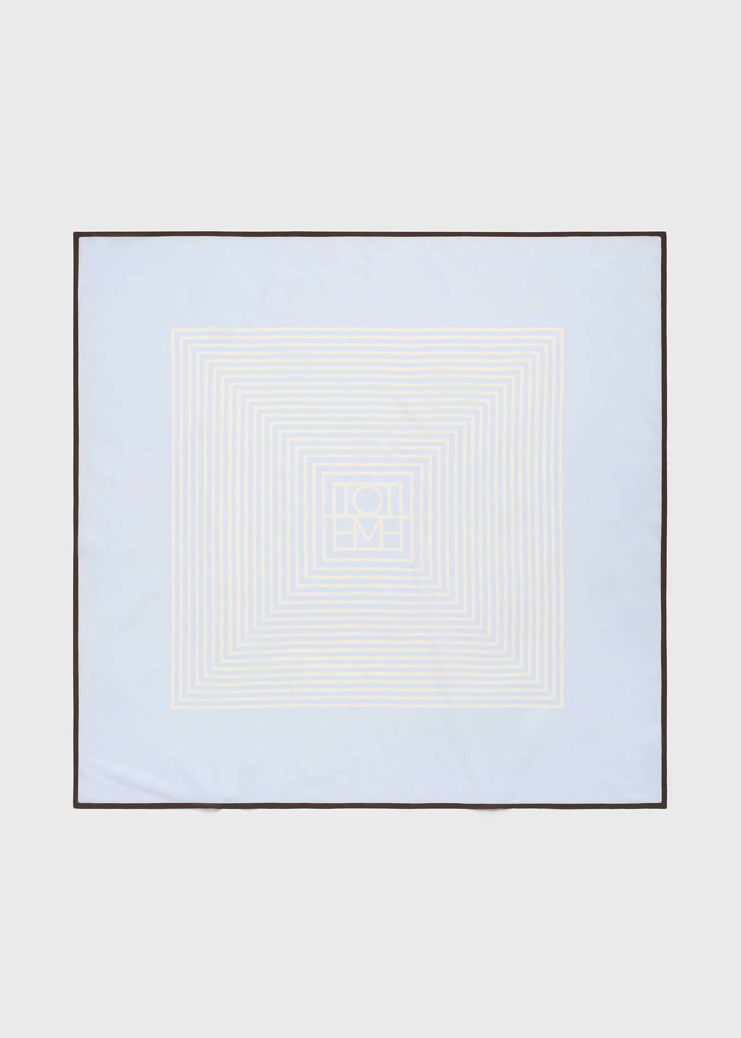 Toteme Studio Centered monogram silk scarf sky