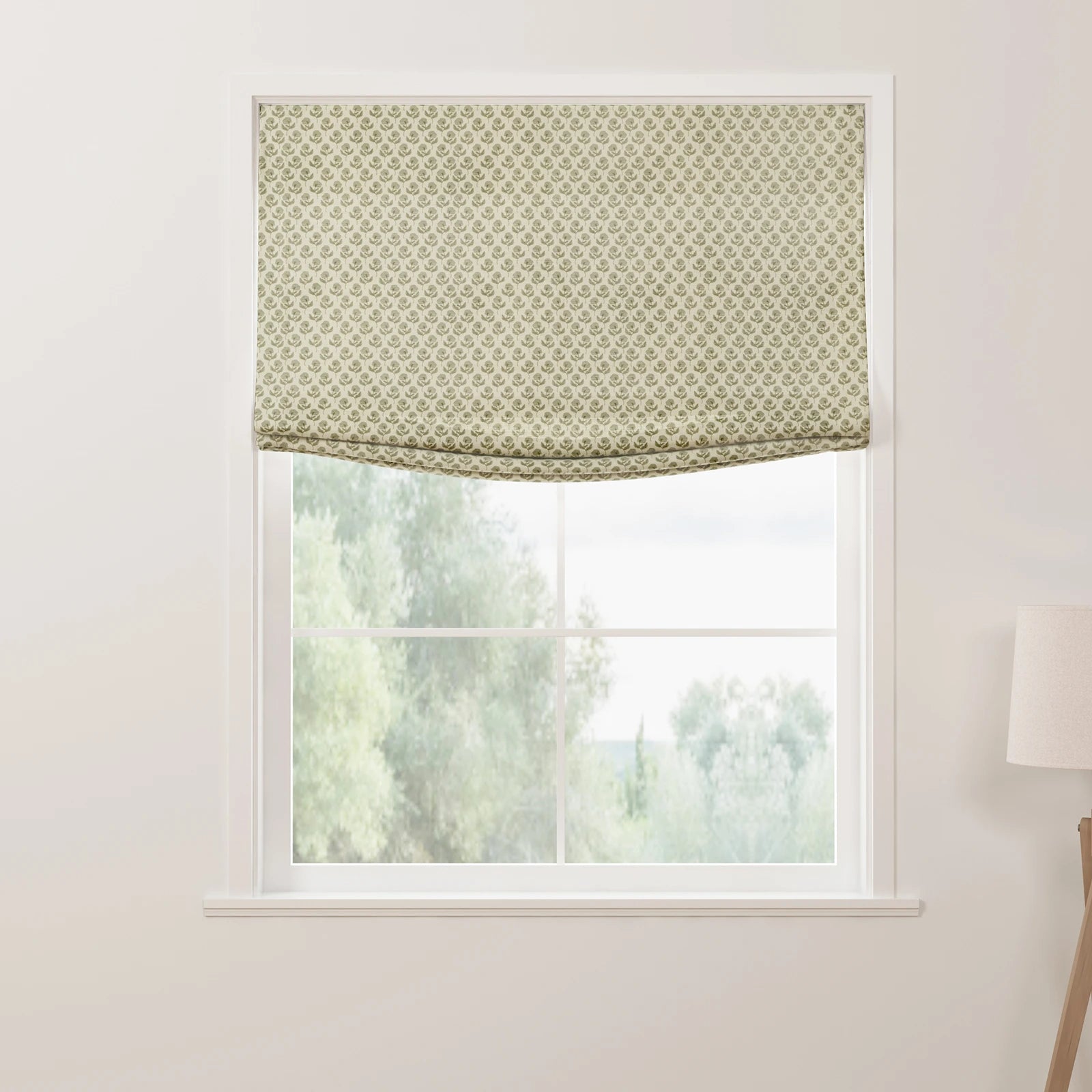 TWOPAGES Rebecca Hughes Pattern Relaxed Roman Shade