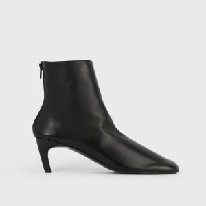 Toteme Studio Soft nappa ankle boots black