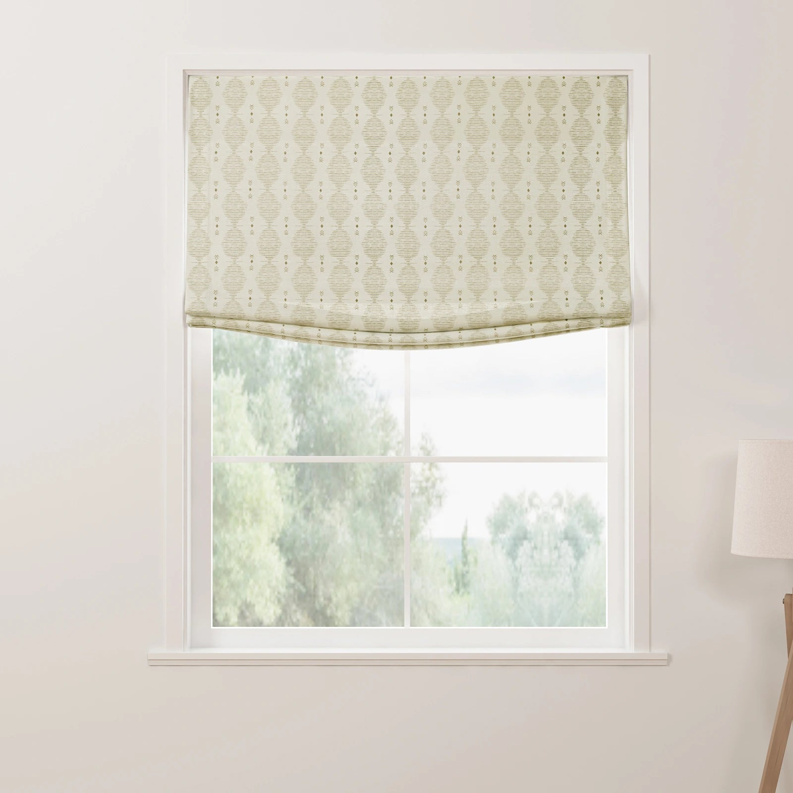 TWOPAGES Kim Morrow Print Relaxed Roman Shade