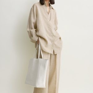 Toteme Studio Oversized summer shirt natural