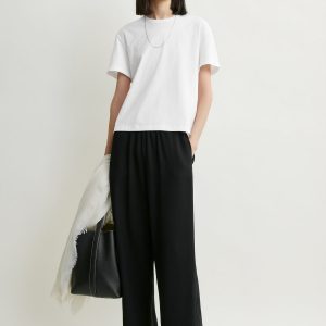 Toteme Studio Classic embroidered tee optic white
