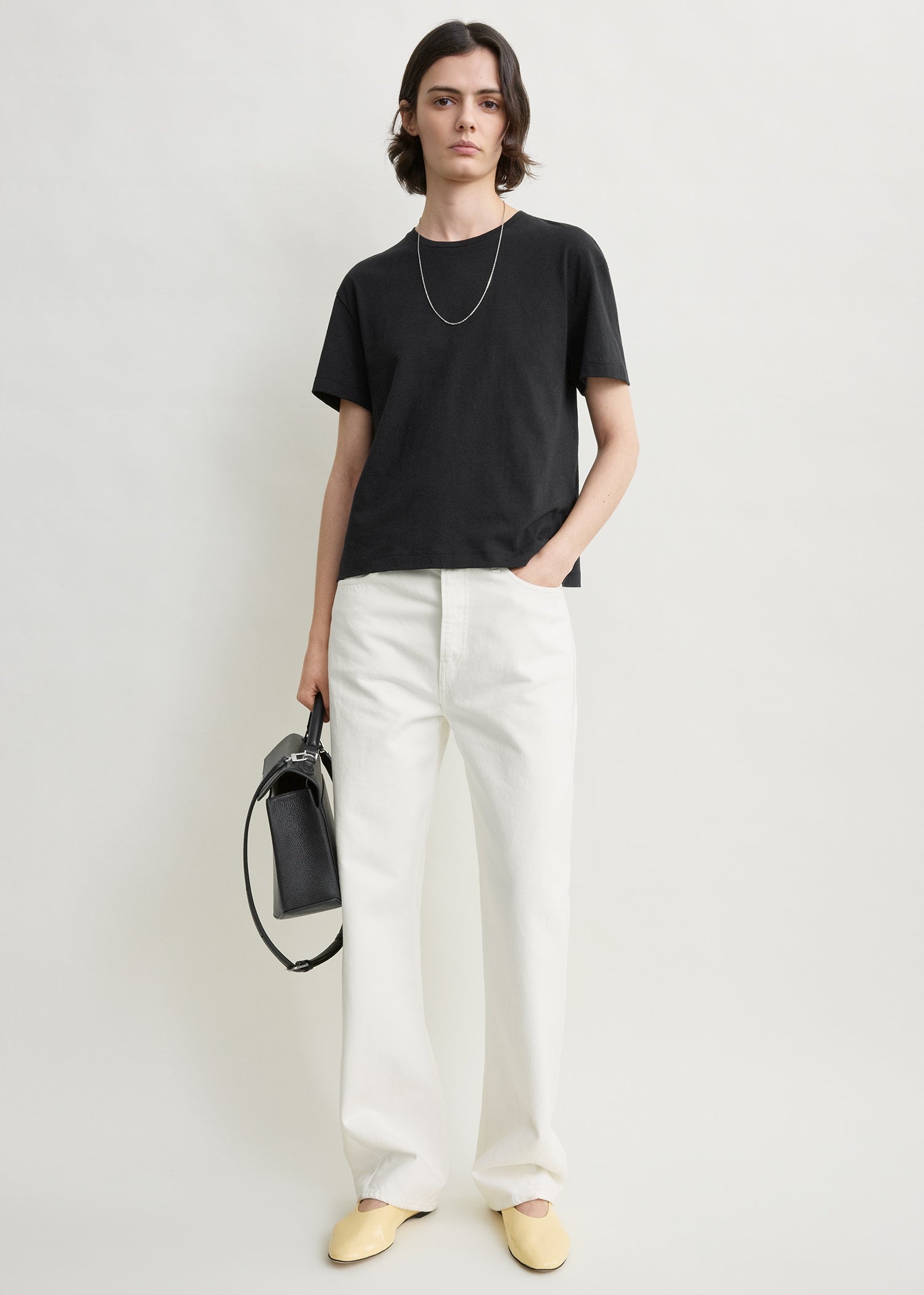 Toteme Studio Classic embroidered tee black