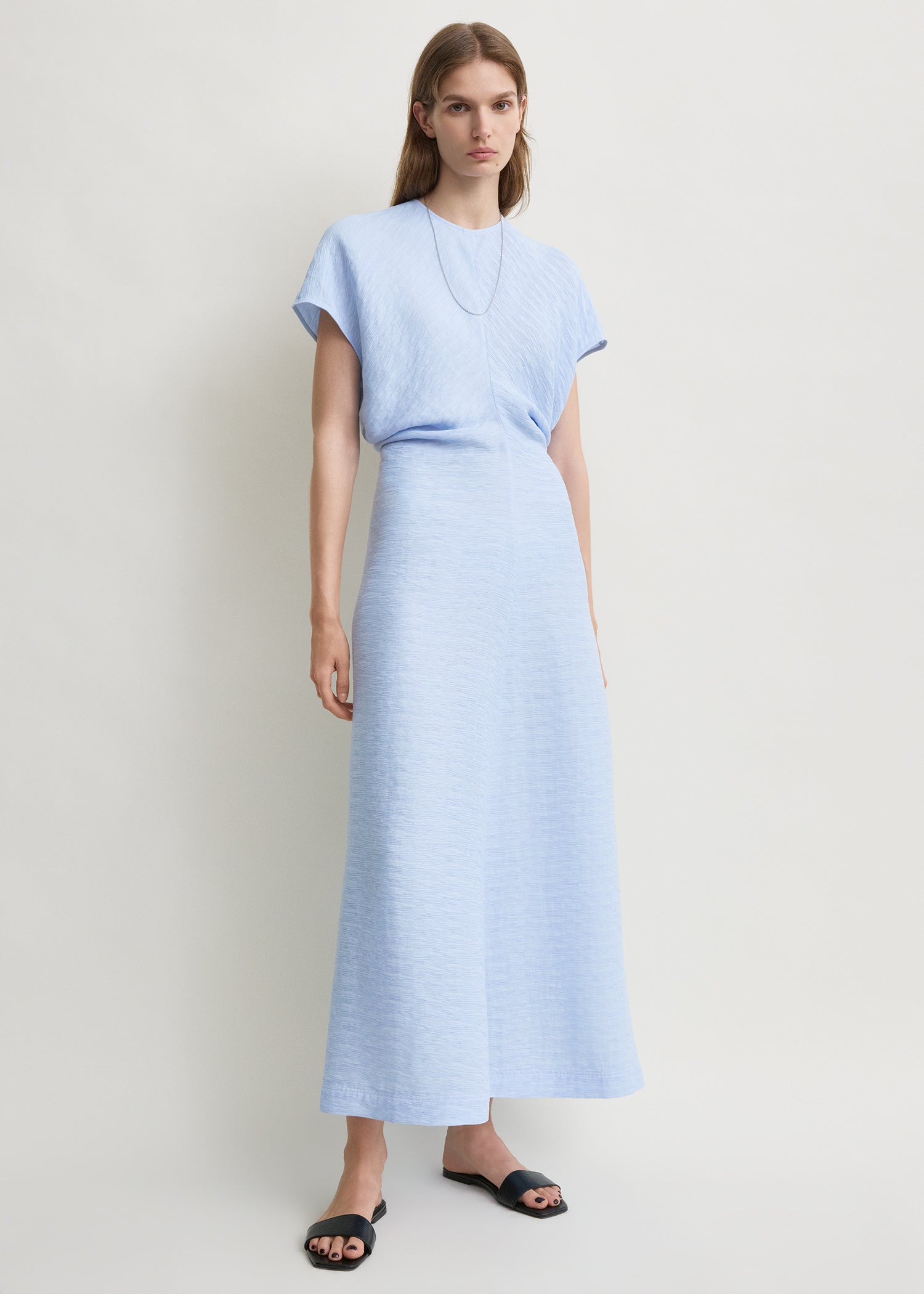 Toteme Studio Slouch waist dress sky