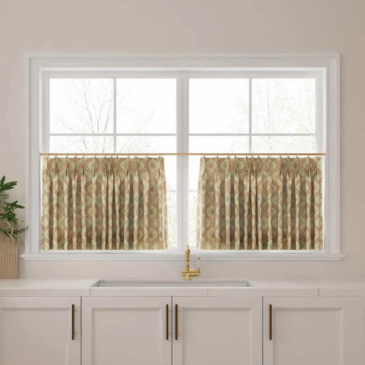 TWOPAGES Sabrina Ramkhelawan Canyon Grove Cotton Print Cafe Curtains
