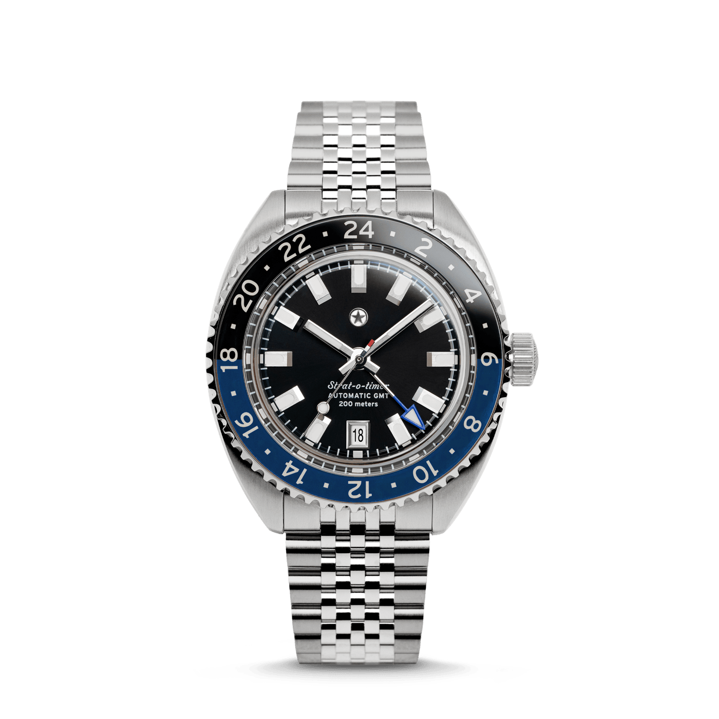 Jack Mason Strat-o-timer GMT: Dark Night (Sapphire Bezel)