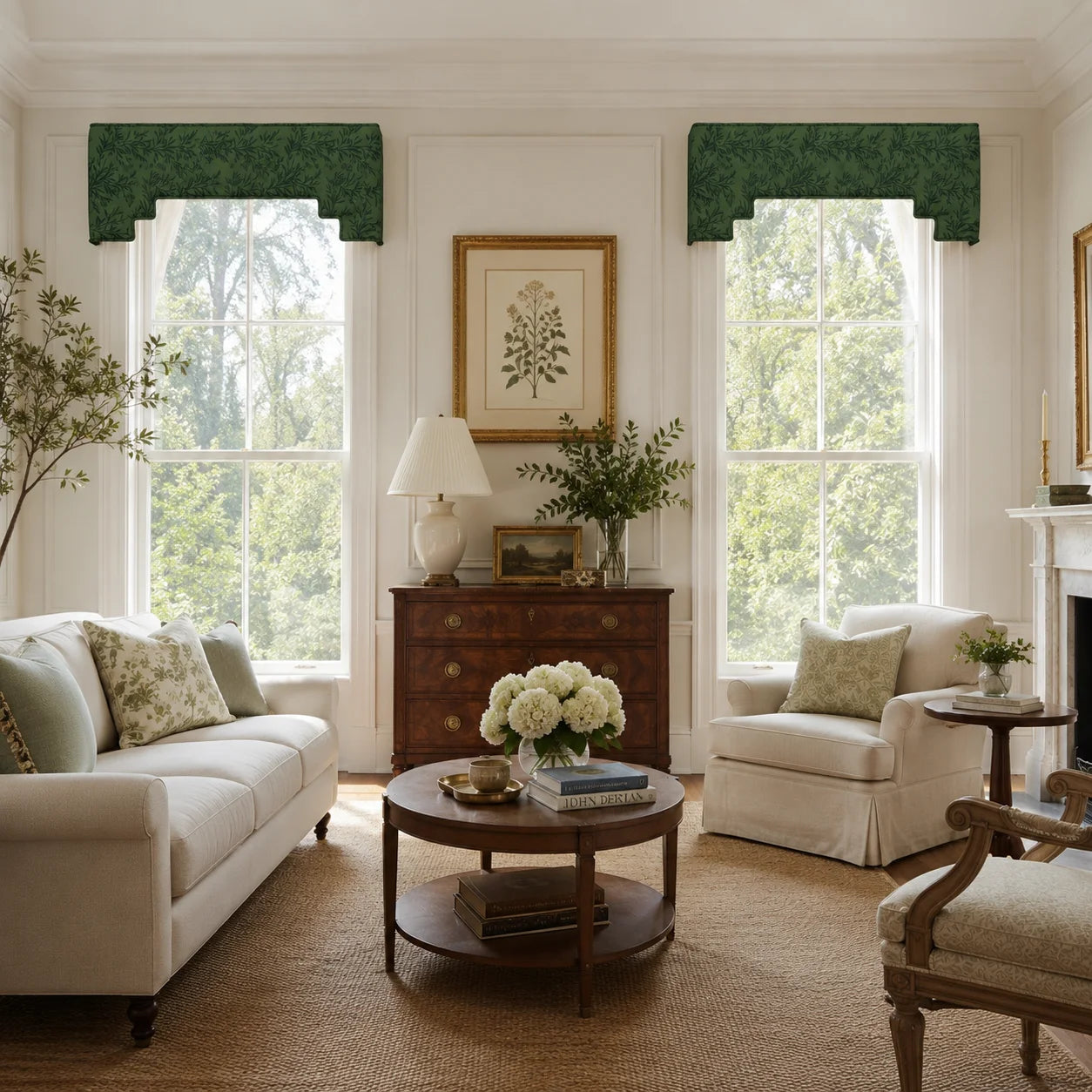 TWOPAGES Patterned Decorative Stepped Cornice Board
