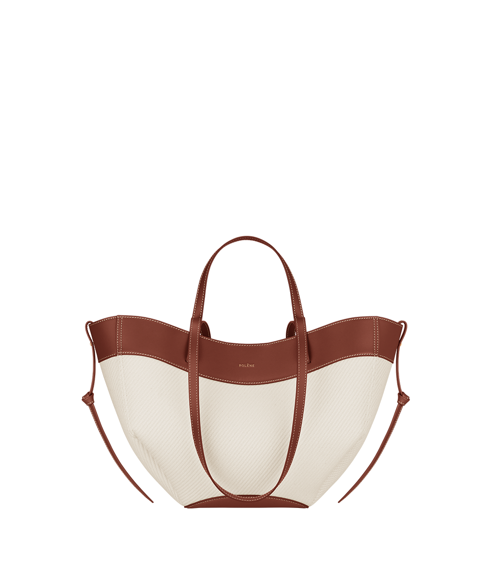 Polene Paris Cyme Mini - Tissé Cognac