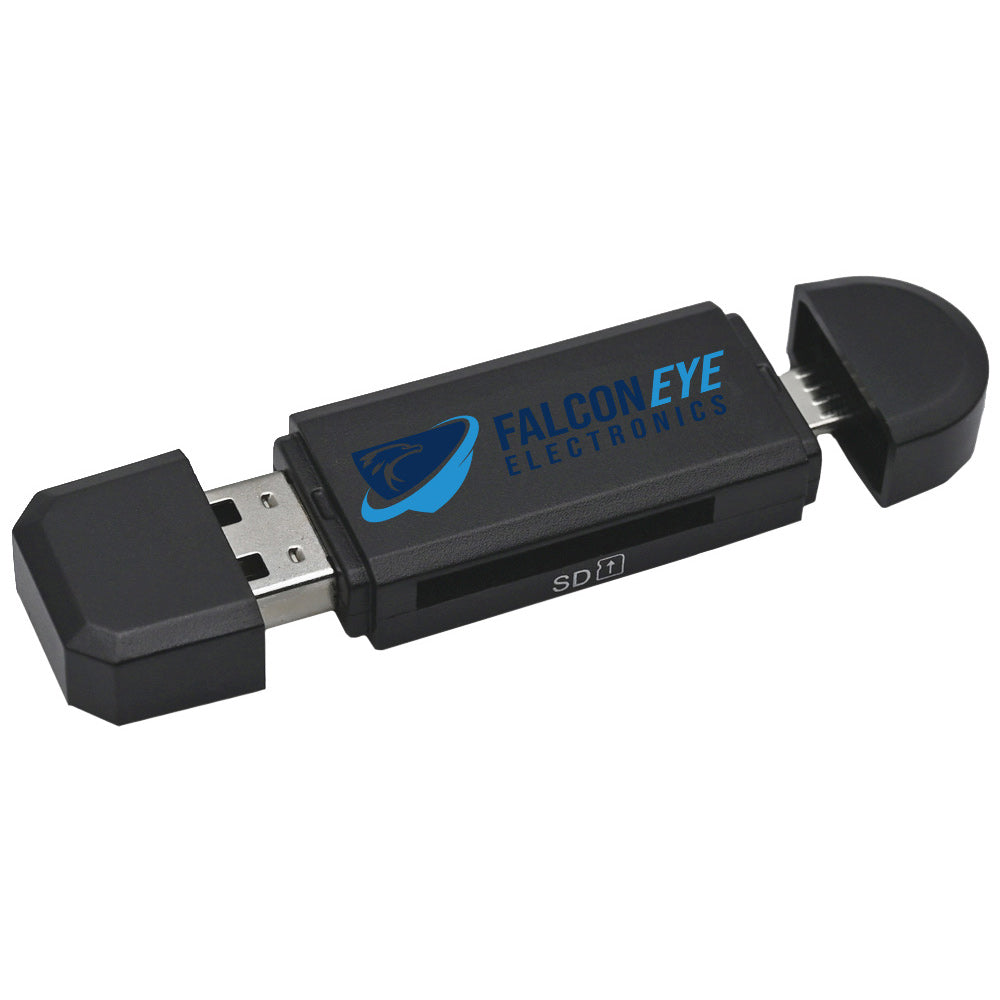 Dashcam Universal SD/MicroSD Card Reader for iPhone, Android, and PC - Quick Video Transfer to Pho