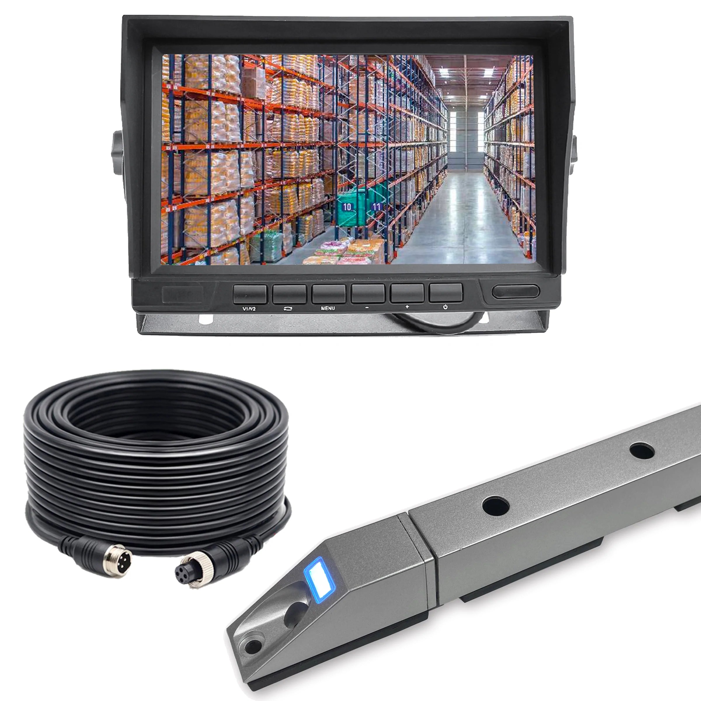 Dashcam Forklift 1080P Camera System with 9inch LCD! Can use up to 2 Cams, Perfect for Forklifts,