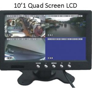 Dashcam 9"Quad Screen LCD for MNVR System