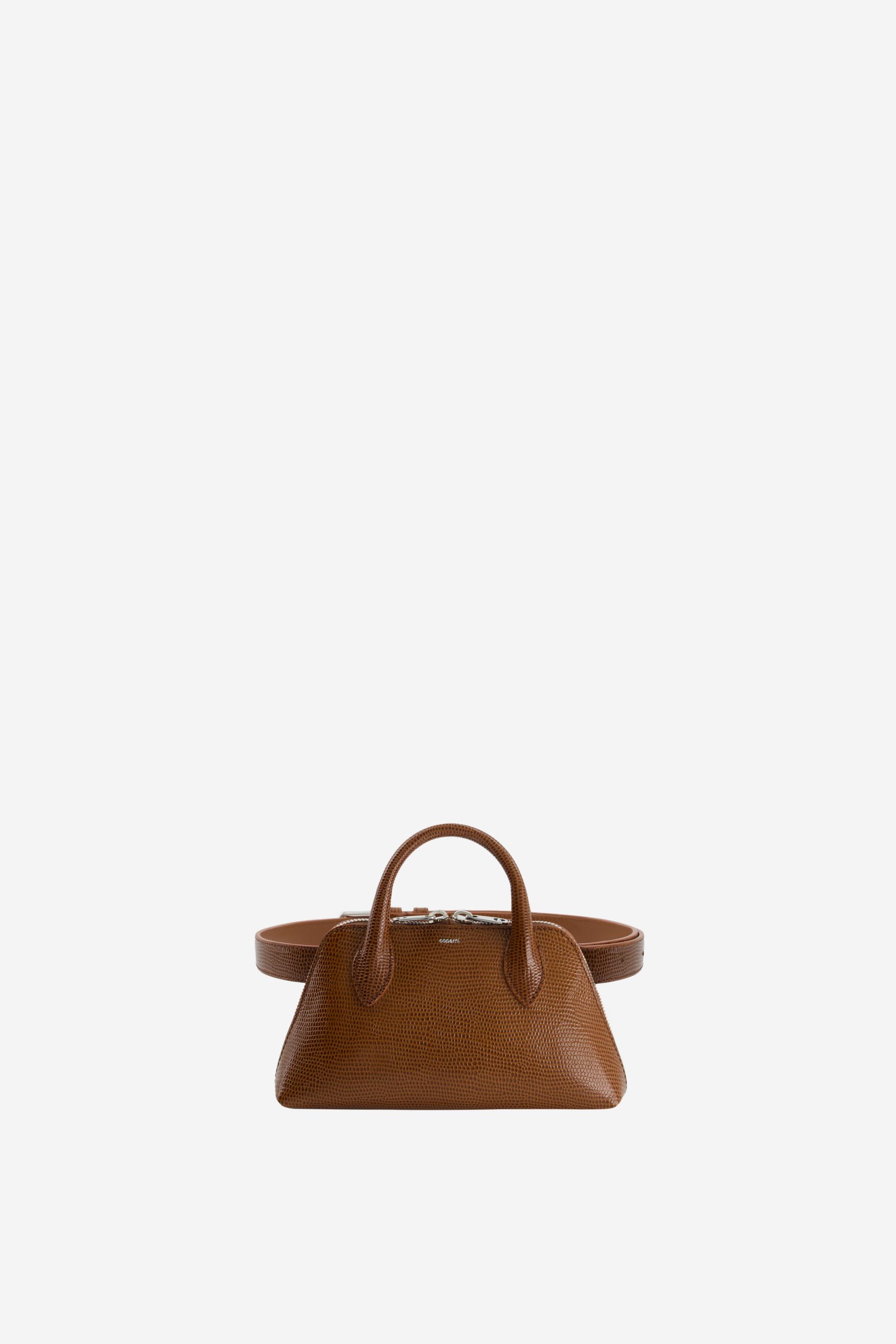 Coperni Lizard Print Duffle Belt Bag