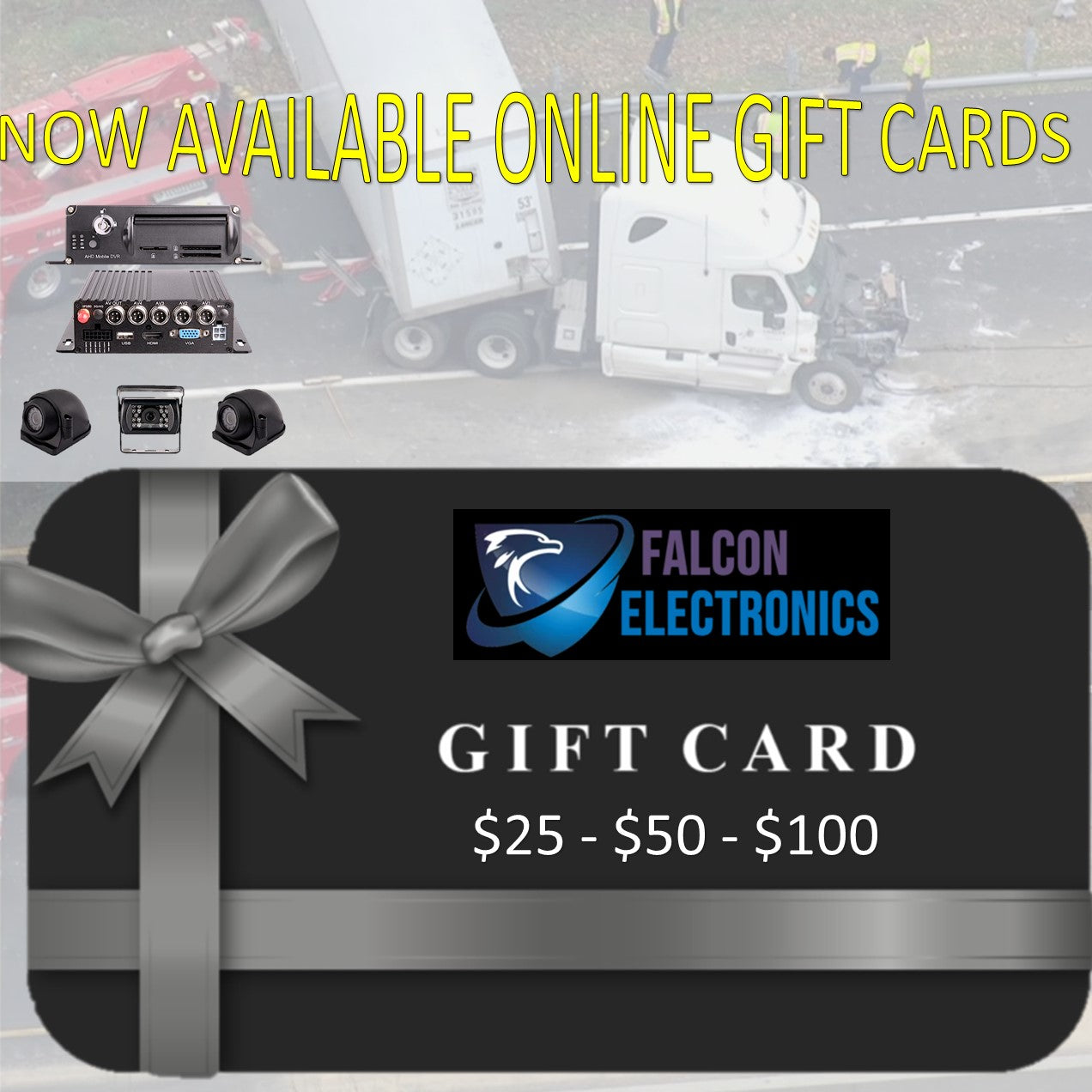 Dashcam Falcon Electronics Gift Card