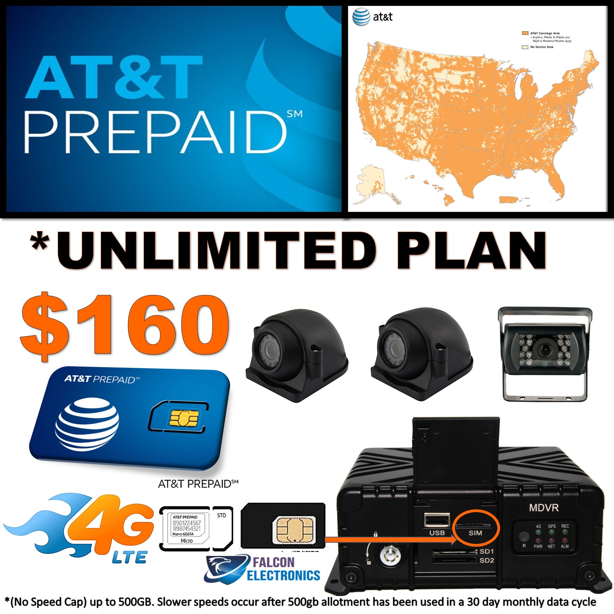 Dashcam Unlimited ATT 160