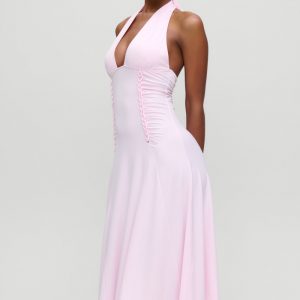 Frankies Bikinis x Devon Lee Carlson Secret Jersey Midi Dress - Ballerina