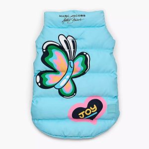 Max Bone Hattie Stewart x Marc Jacobs x maxbone Light Blue Puffer Vest