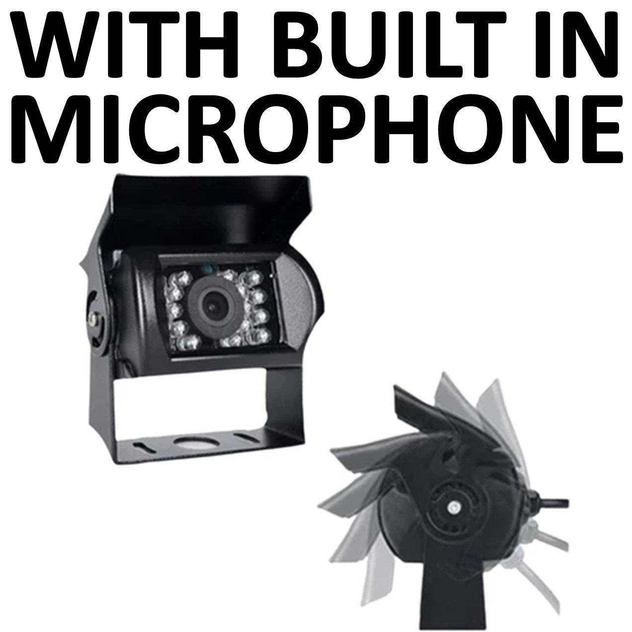 Dashcam HD BRACKET CAMERA WITH BUILT IN MICROPHONE