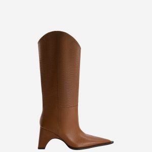 Coperni Lizard Print Cowboy Bridge Boot