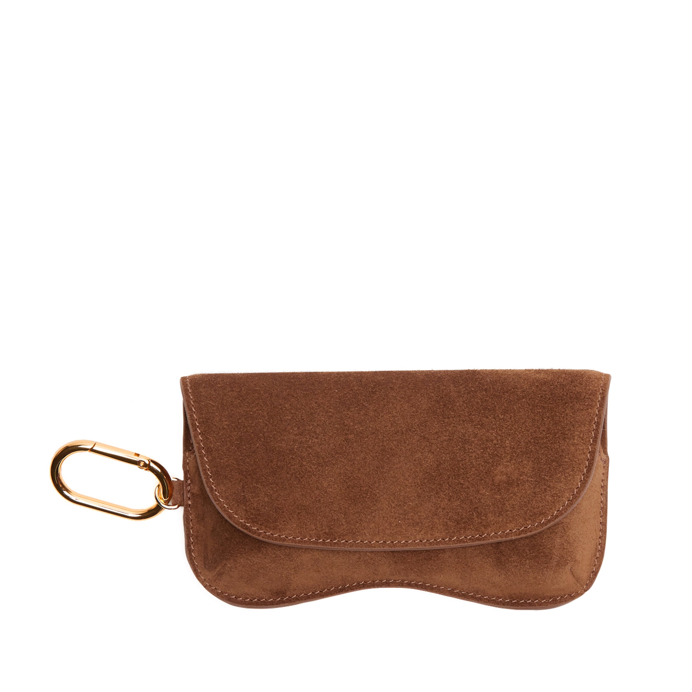 Leatherology Portable Sunglass Case Russet Suede