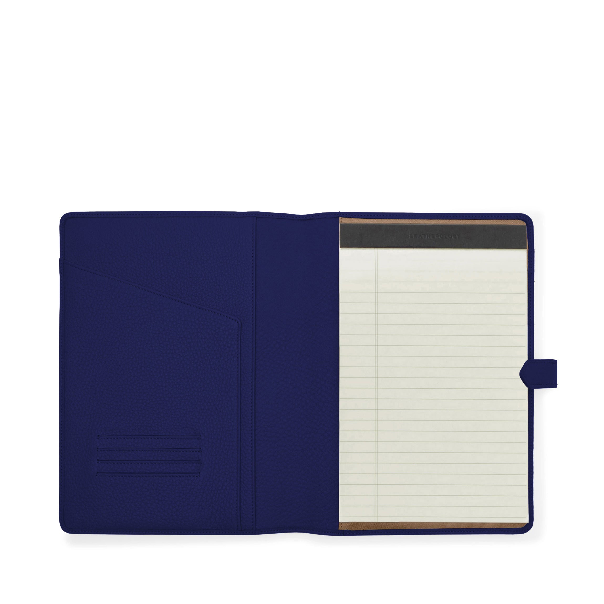 Leatherology B5 Snap Padfolio Regatta Blue