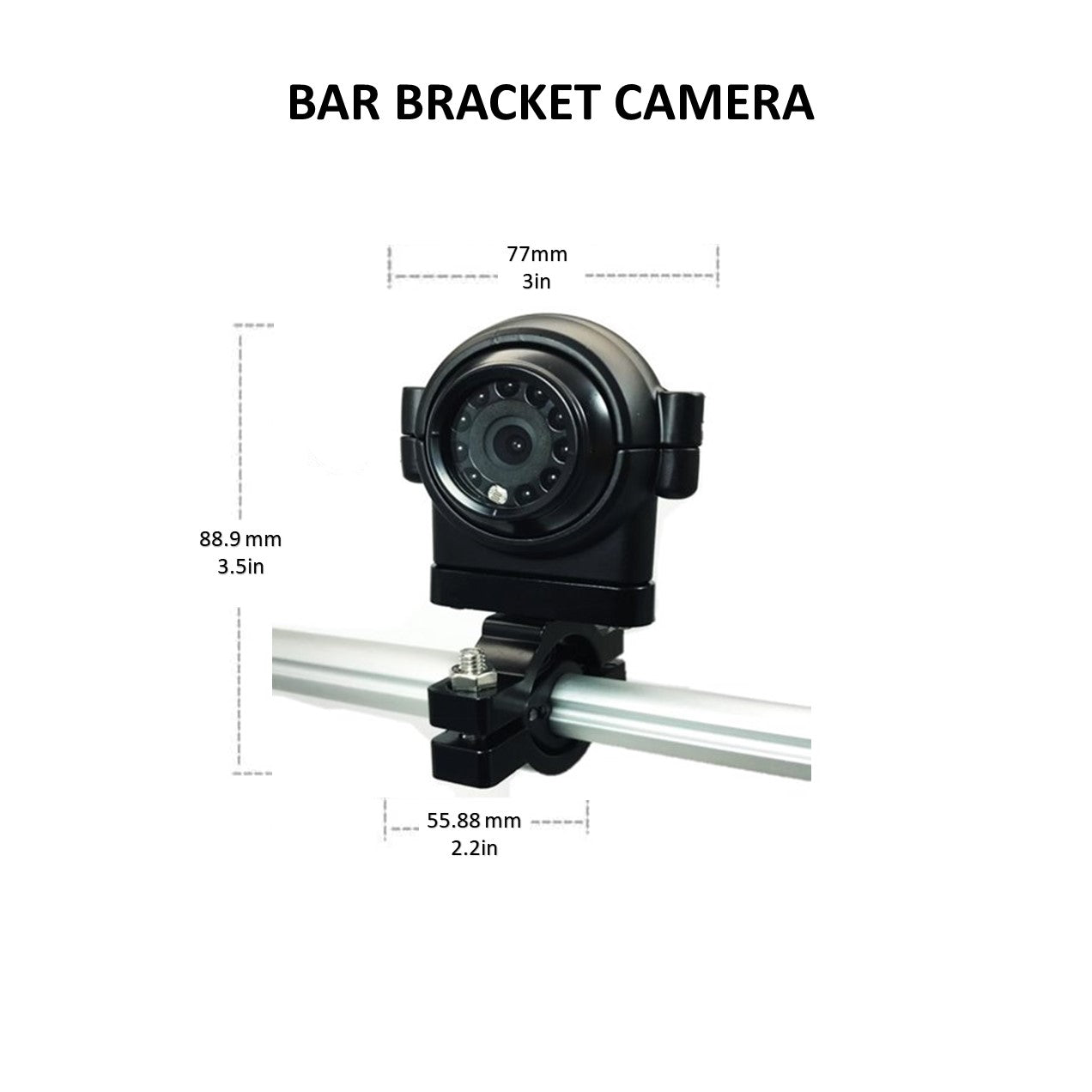 Dashcam 1080P MDVR and MNVR Heavy Duty Cam with BAR/Handle Bar Bracket