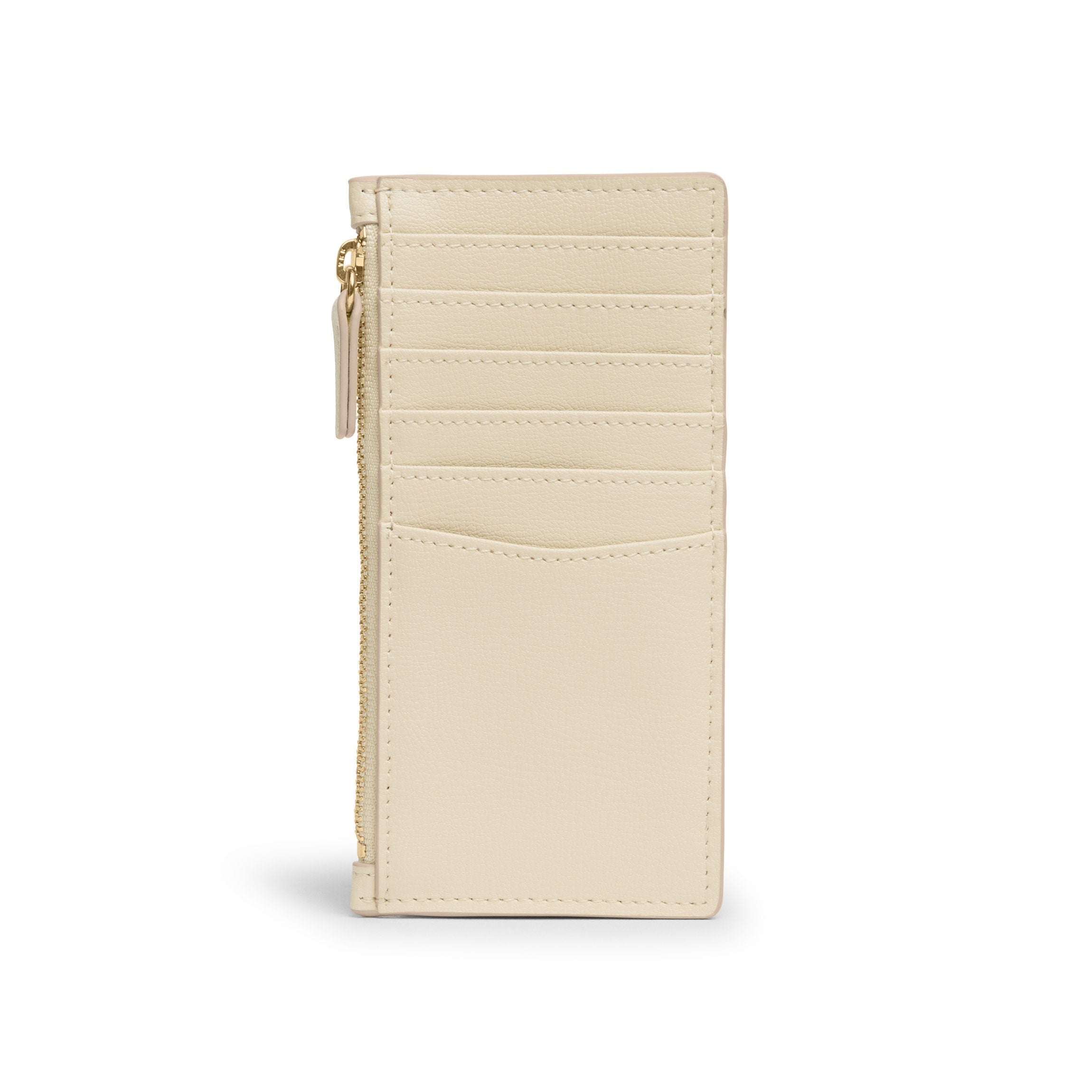 Leatherology Devon Slim Zip Card Case Dove