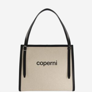 Coperni Branded Canvas Belt Tote Bag