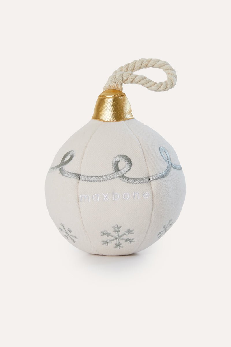 Max Bone Holiday Ornament Plush Toy
