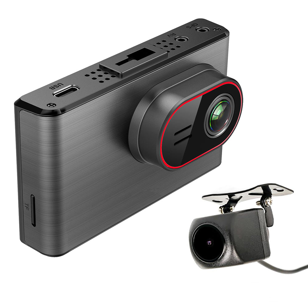 Dashcam 2nd Gen 2K Dual (2) GPS Pinnacle Touch Screen WIFI Dash Cam System