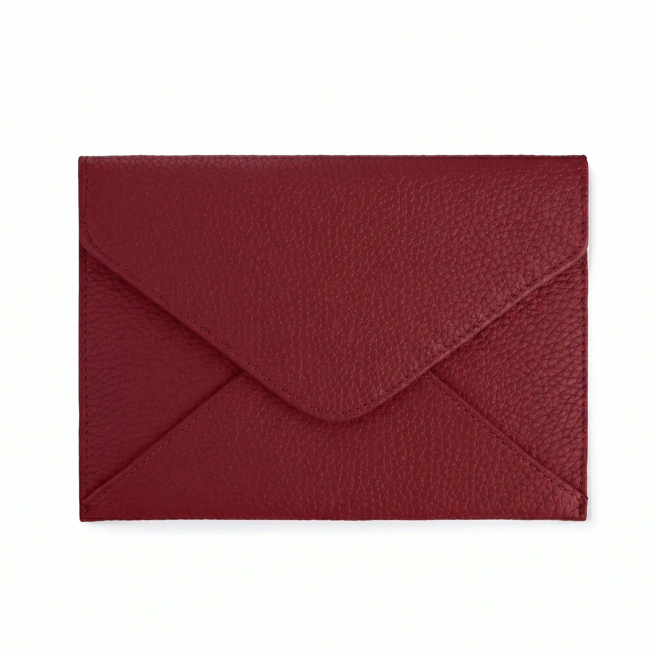 Leatherology A6 Envelope Pouch Garnet Red