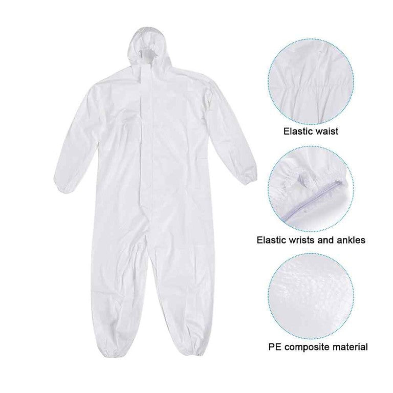 Dashcam Disposable Full Body Protective Hooded Suit Cloth Coveralls