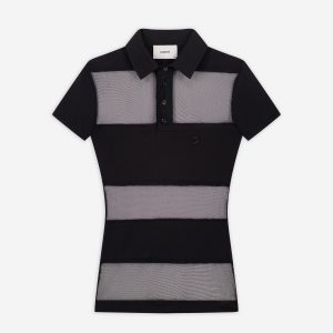 Coperni Sheer Striped Polo