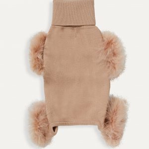 Max Bone Feather Knit Onesie