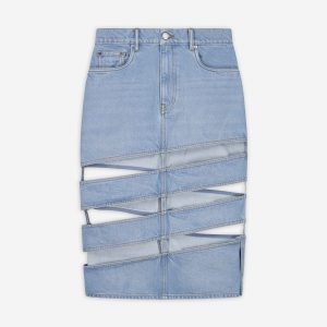 Coperni Spiral Denim Skirt