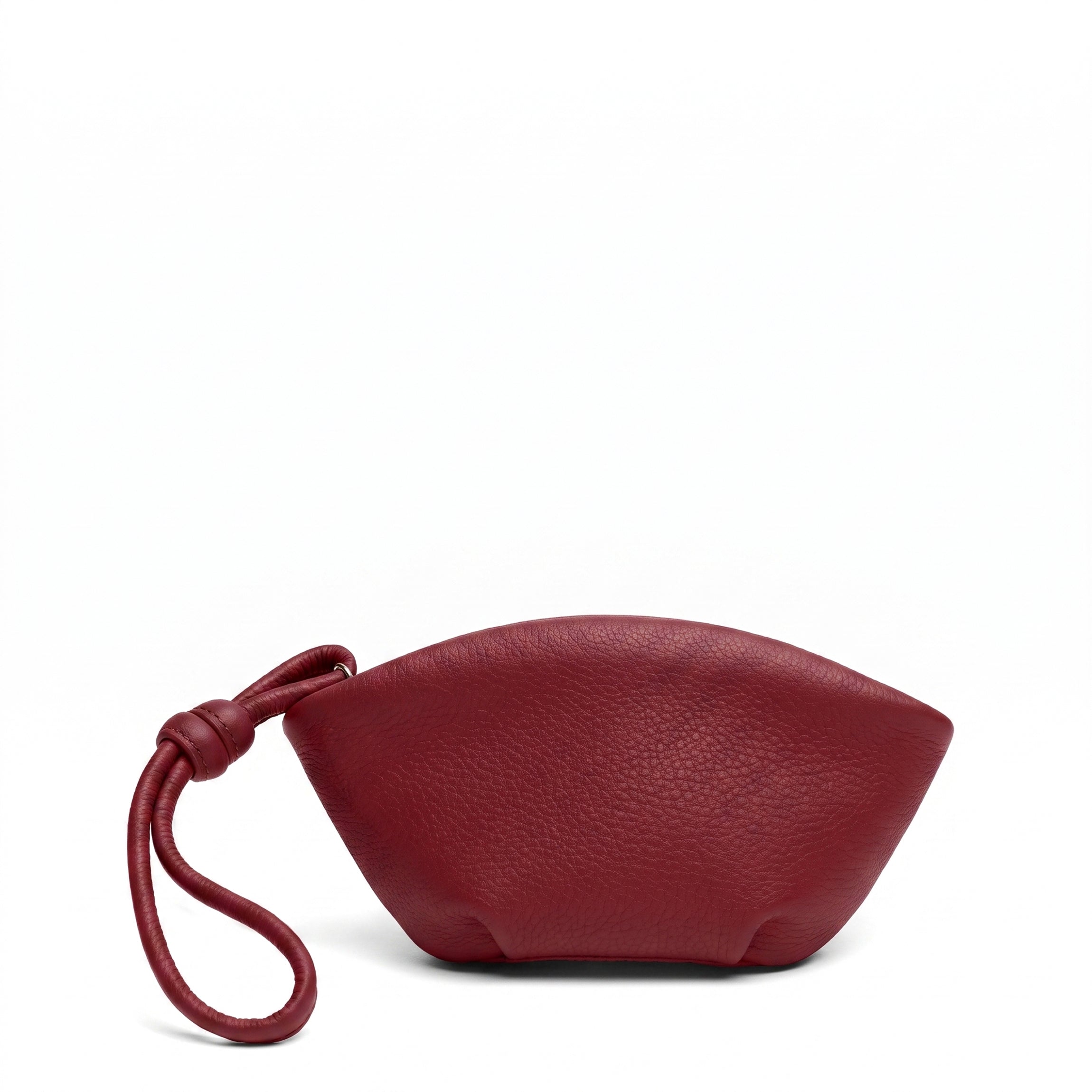 Leatherology Petite Dumpling Pouch Garnet Red