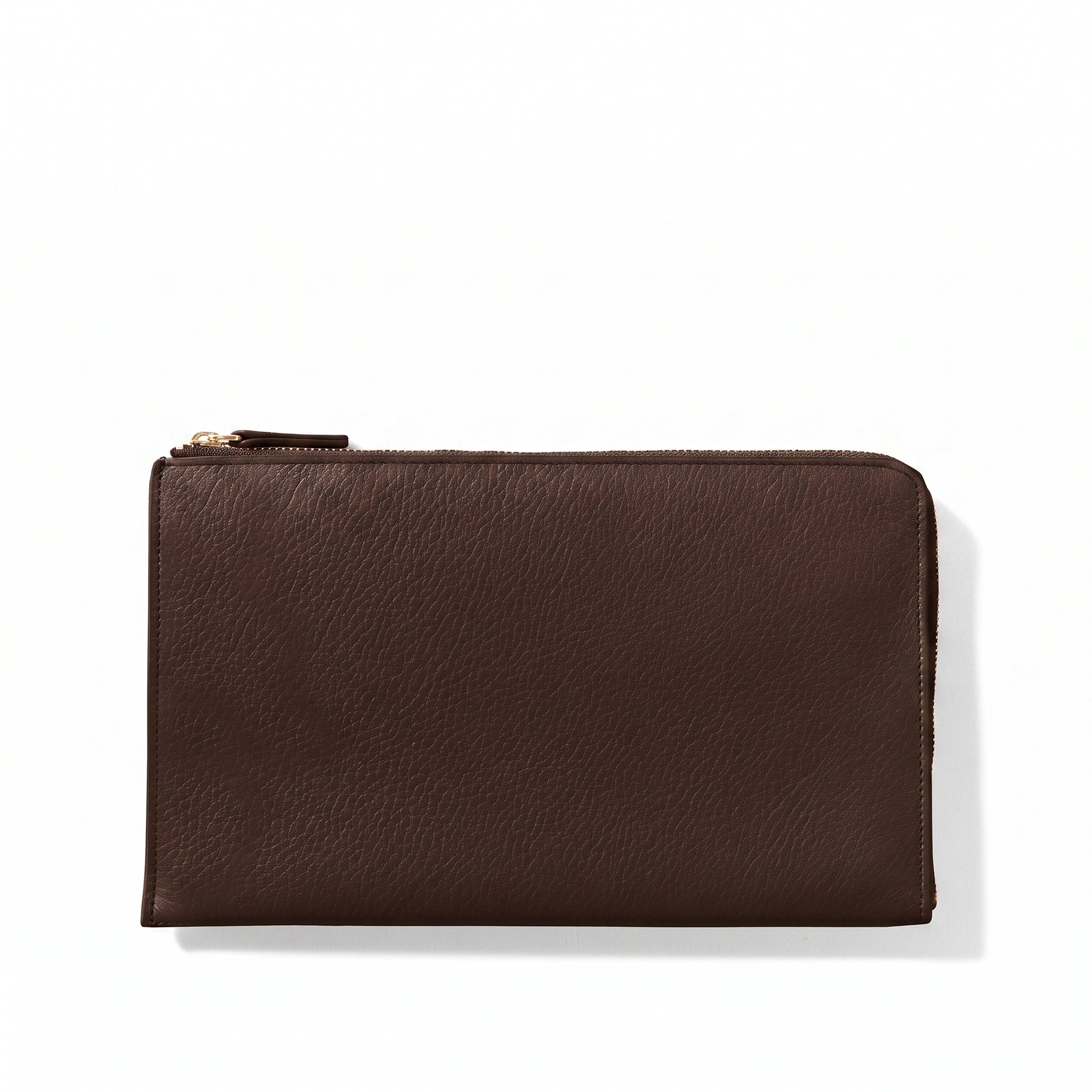 Leatherology Slim Zip Travel Wallet Umber