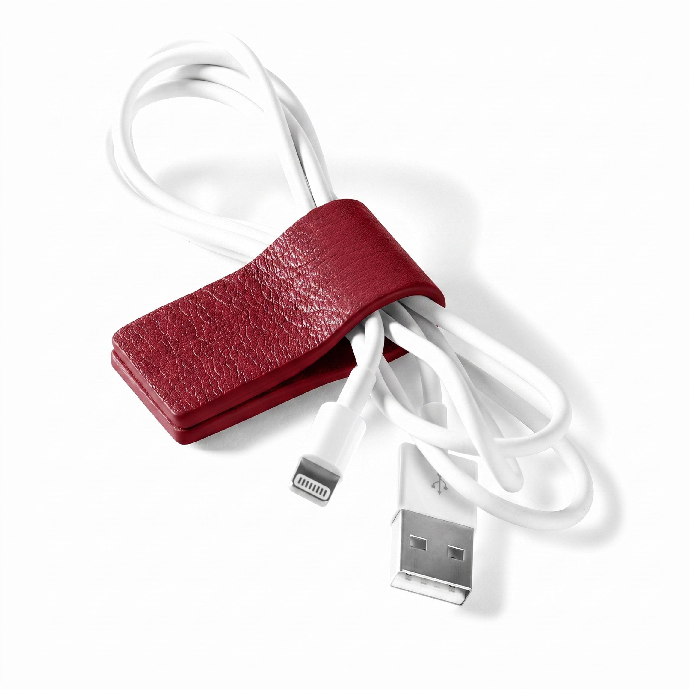 Leatherology Cord Wrap Garnet Red