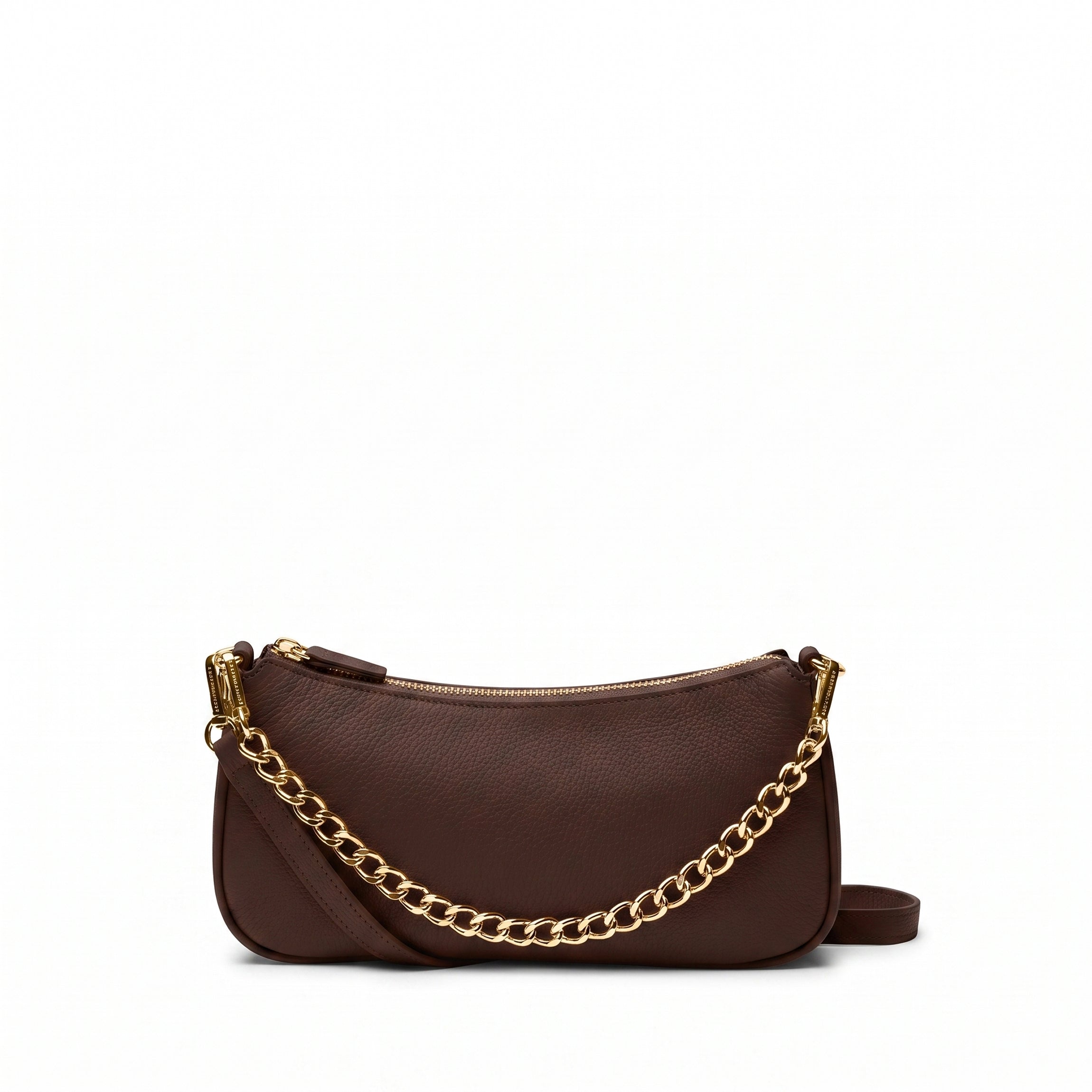 Leatherology Greta Chain Small Pochette Umber