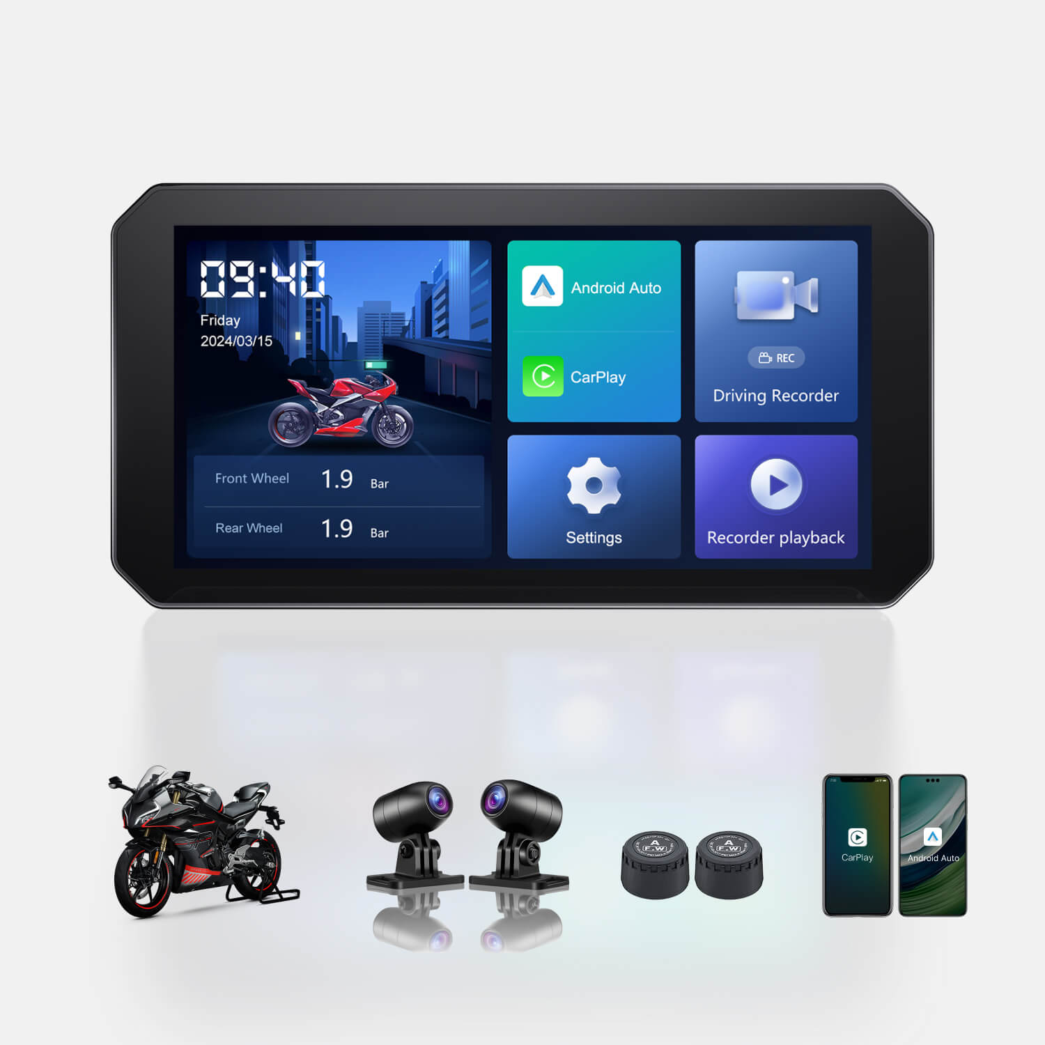Ottocast C6 Motorcycle Touchscreen